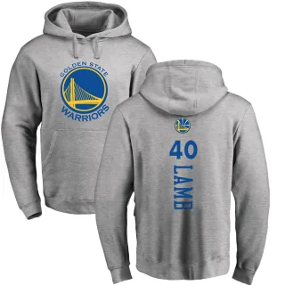 Men's Golden State Warriors Anthony Lamb Gold Branded Ash Backer Pullover Hoodie