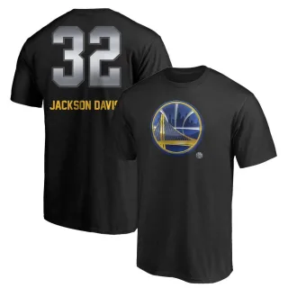 Men's Golden State Warriors Trayce Jackson-Davis Gold Black Midnight Mascot T-Shirt